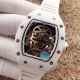 2017 Copy Richard Mille RM 052 Rose Gold plated White Ceramic rubber Band (2)_th.jpg